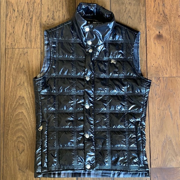 Burberry Jackets & Blazers - Burberry London Black Quilted Vest (L)